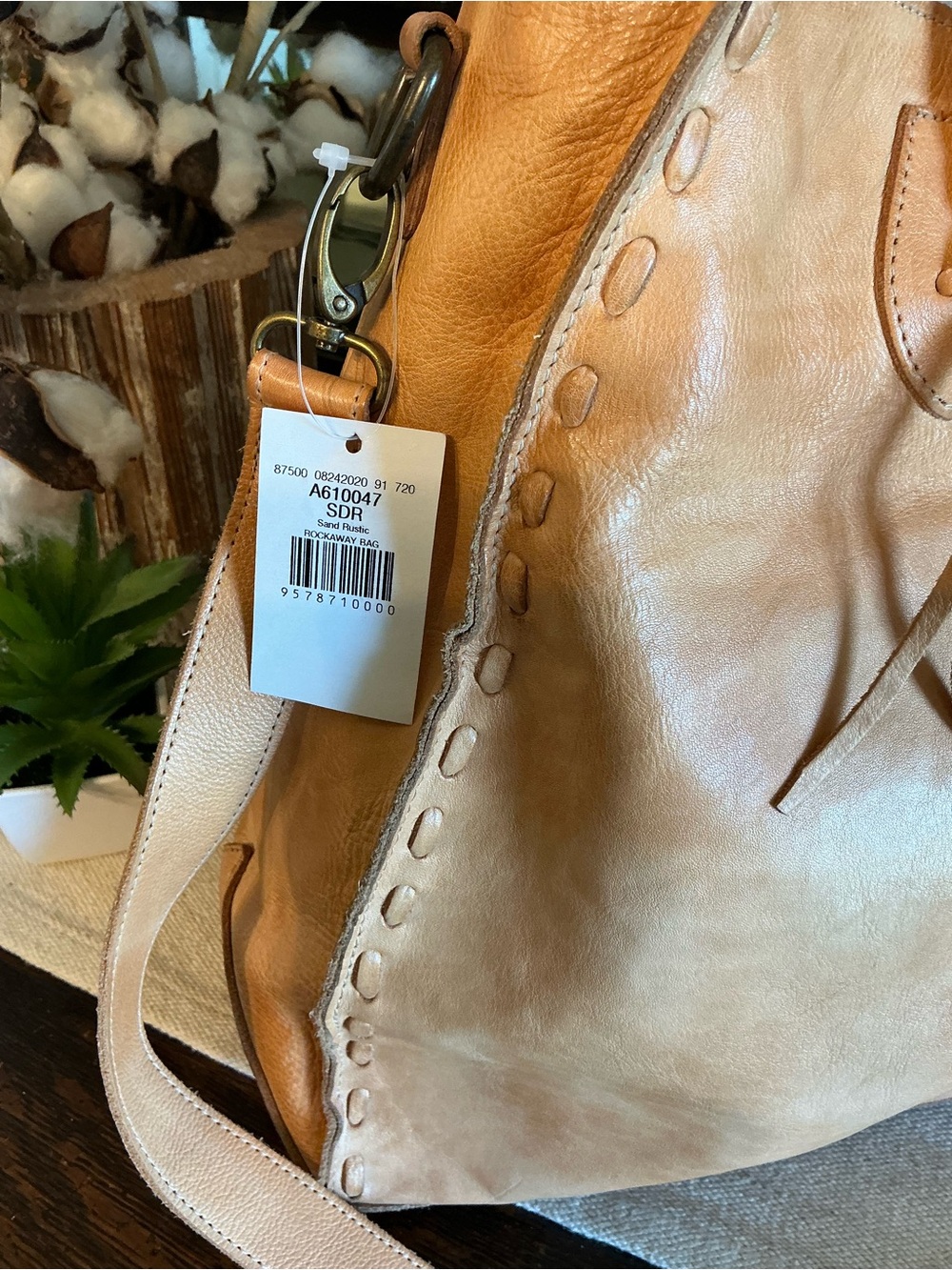 Bed Stu Tan Leather Tote Bag - Picture 5 of 16